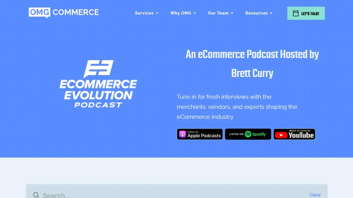 Ecommerce Evolution official show webpage