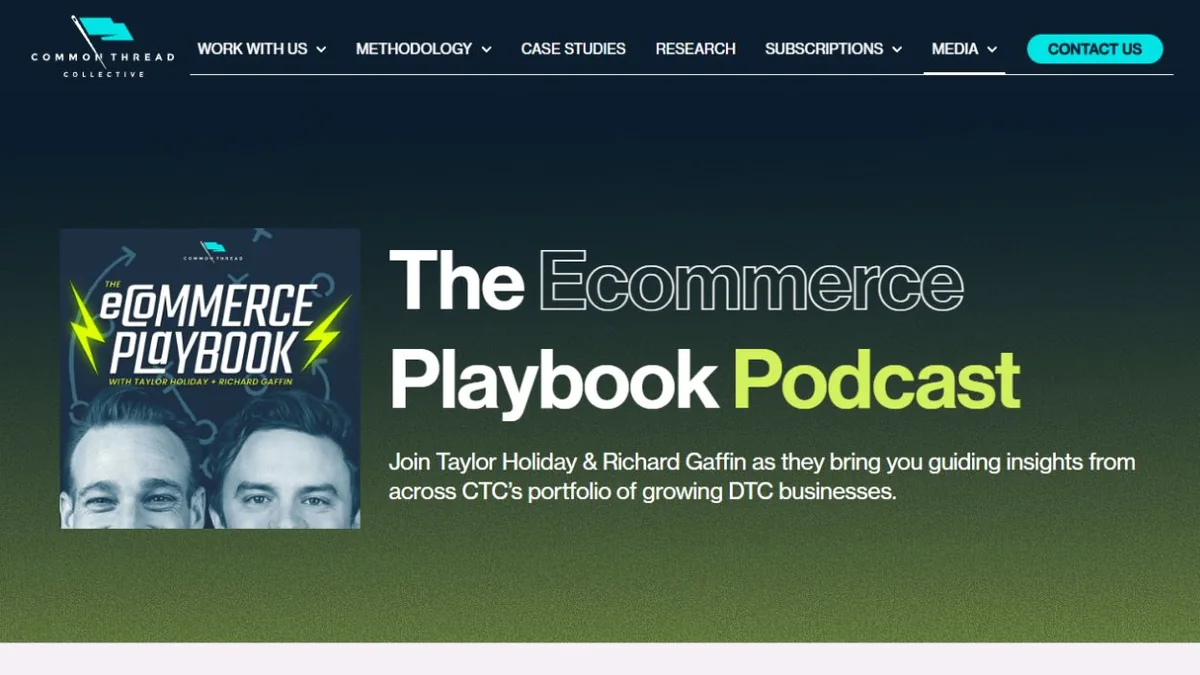 Ecommerce Playbook official show webpage