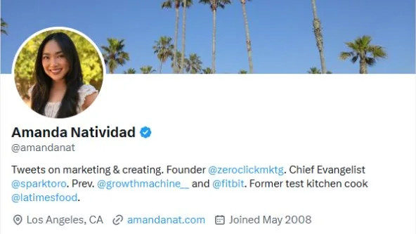 Amanda Natividad X profile