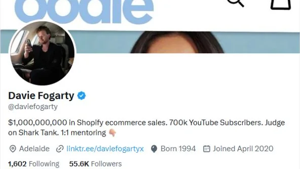 Davie Fogarty X profile