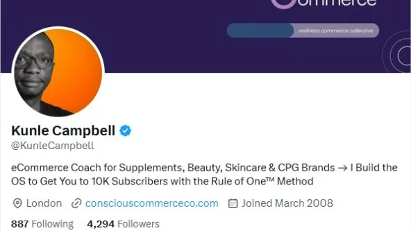 Kunle Campbell X profile